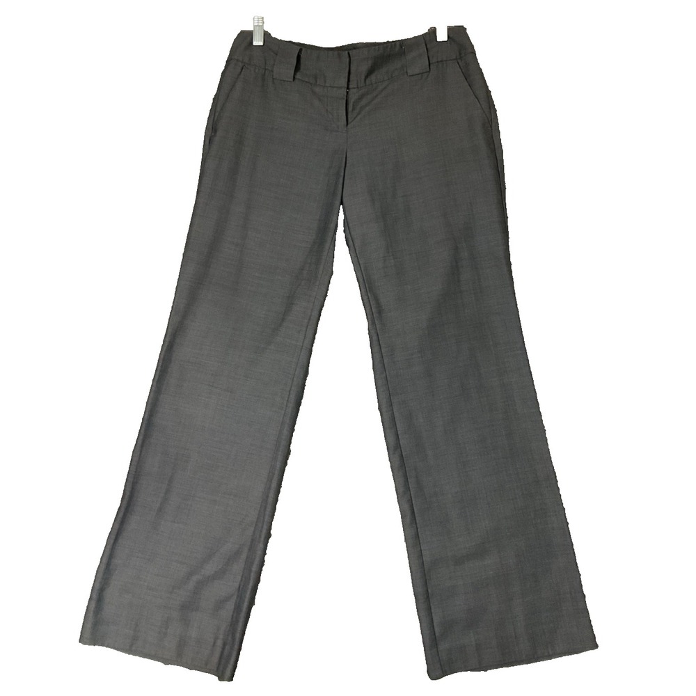New York & Co Dark Gray Dress Pants Classic Career Slacks Women's Sz 6